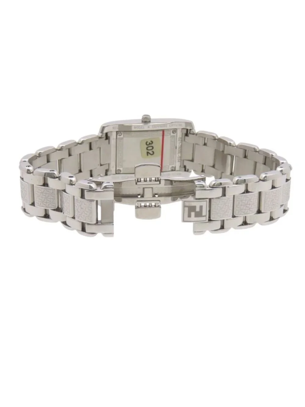 Fendi Classico Diamond Quartz Watch SS White Shell